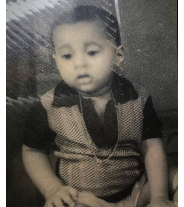 Baby photo before enhancement